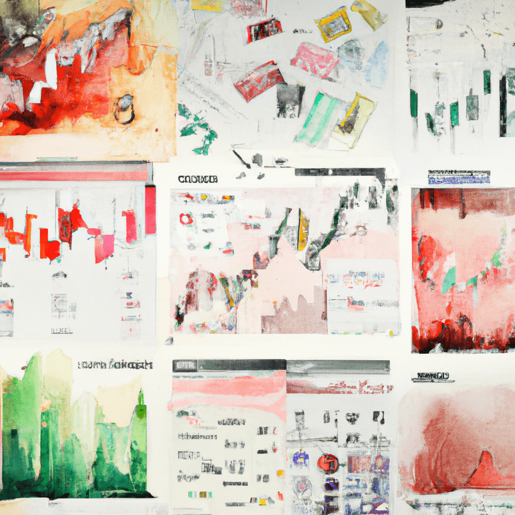 A collage of charts, news articles, and social media feeds displaying various forex signals.
