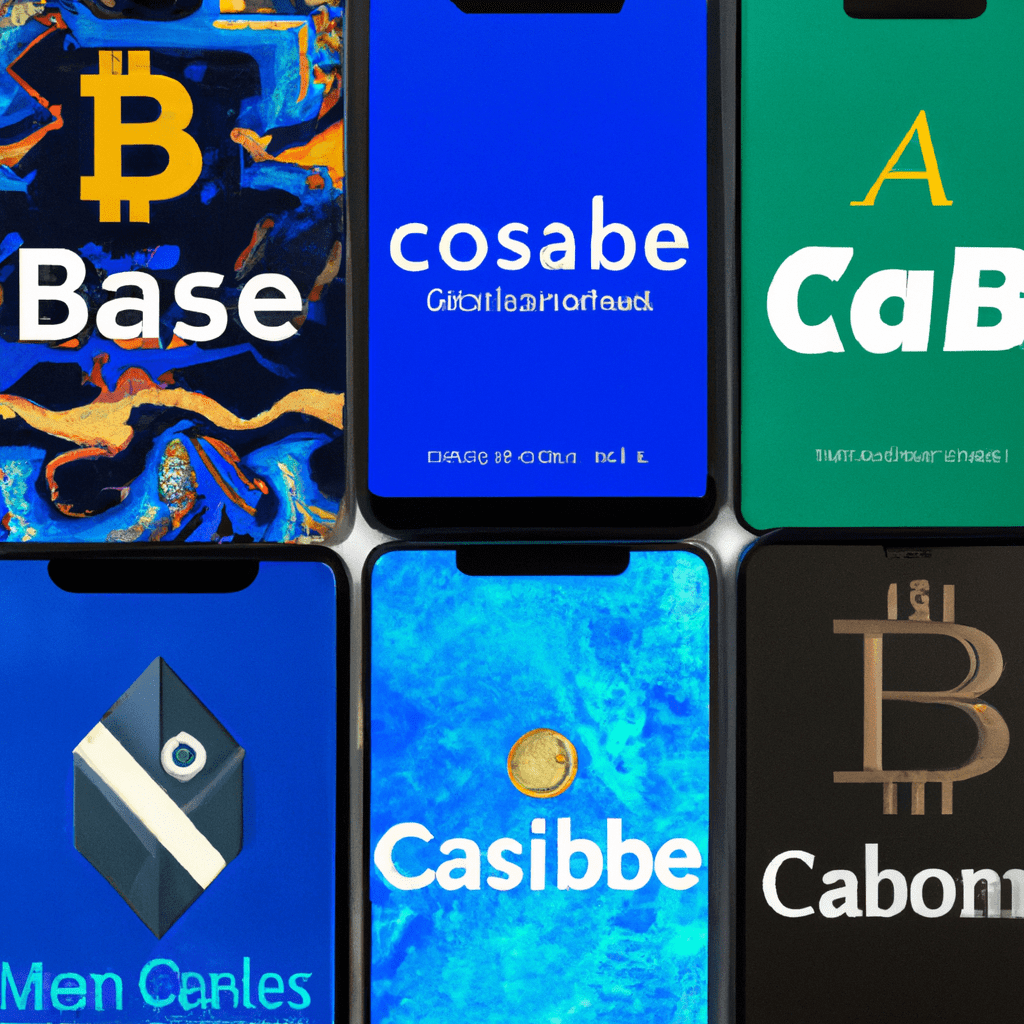 A collage of five smartphone screens displaying the logos of Coinbase, Binance, Kraken, Bitstamp, and Gemini, representing the best crypto trading platforms for Bitcoin and Ethereum.