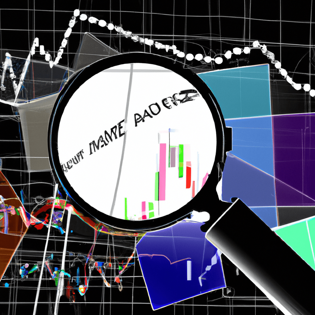 A collage of various stock market charts overlaid with magnifying glasses representing the concept of financial market indexes and the need for investors to gain insights and make informed decisions.