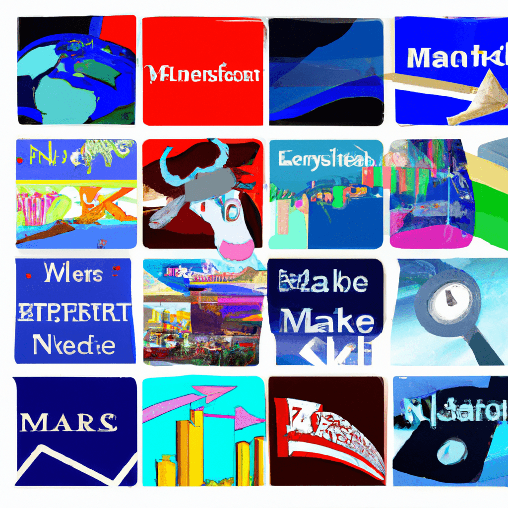 A collage of various stock market index logos representing different countries and sectors.