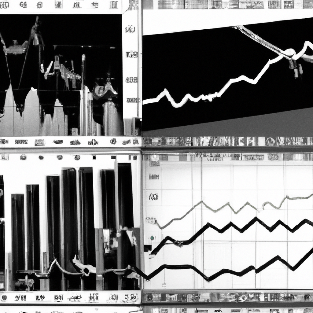 A collage of various stock market indices representing different sectors and regions.