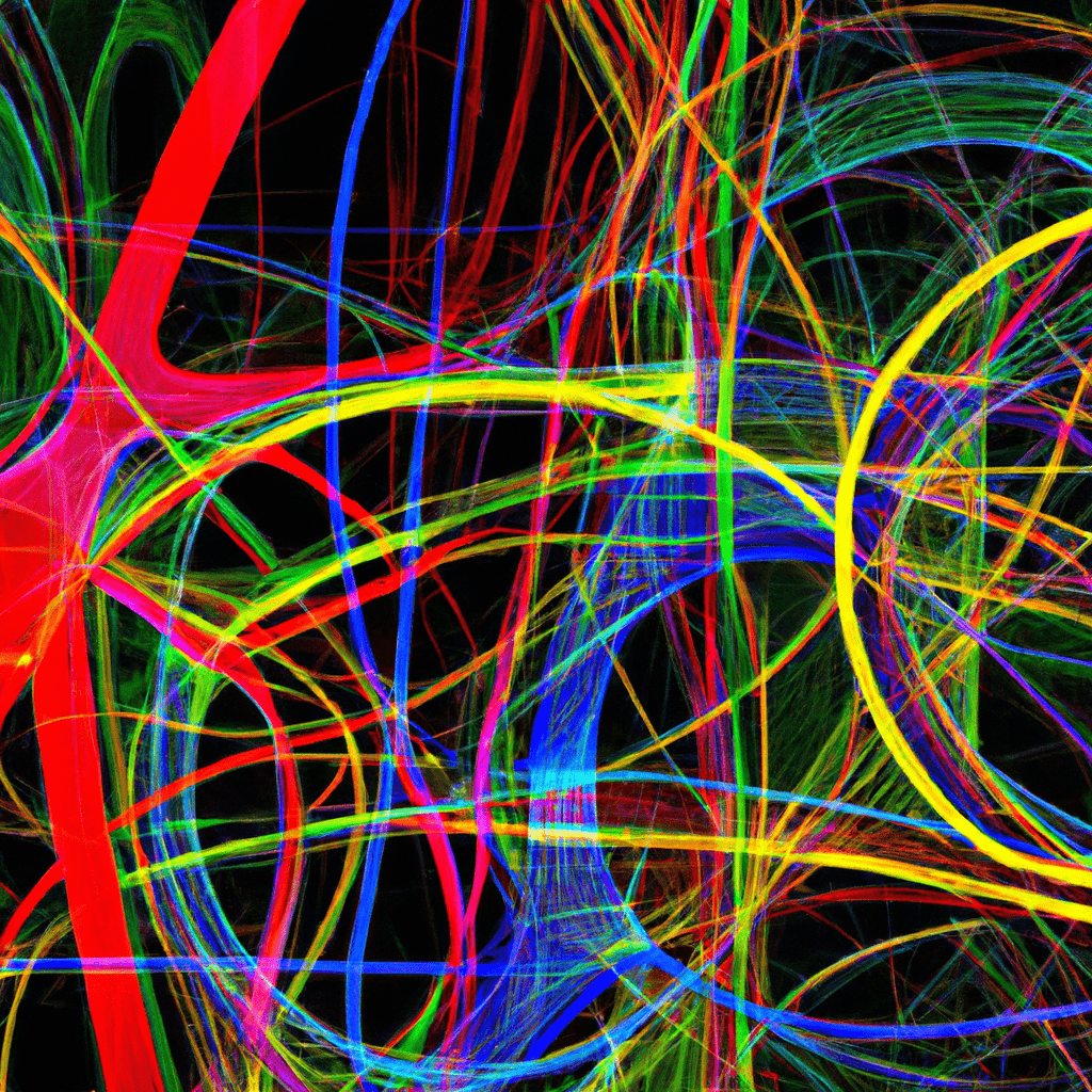 A colorful abstract image of intersecting lines representing the complexity and potential of financial derivatives.