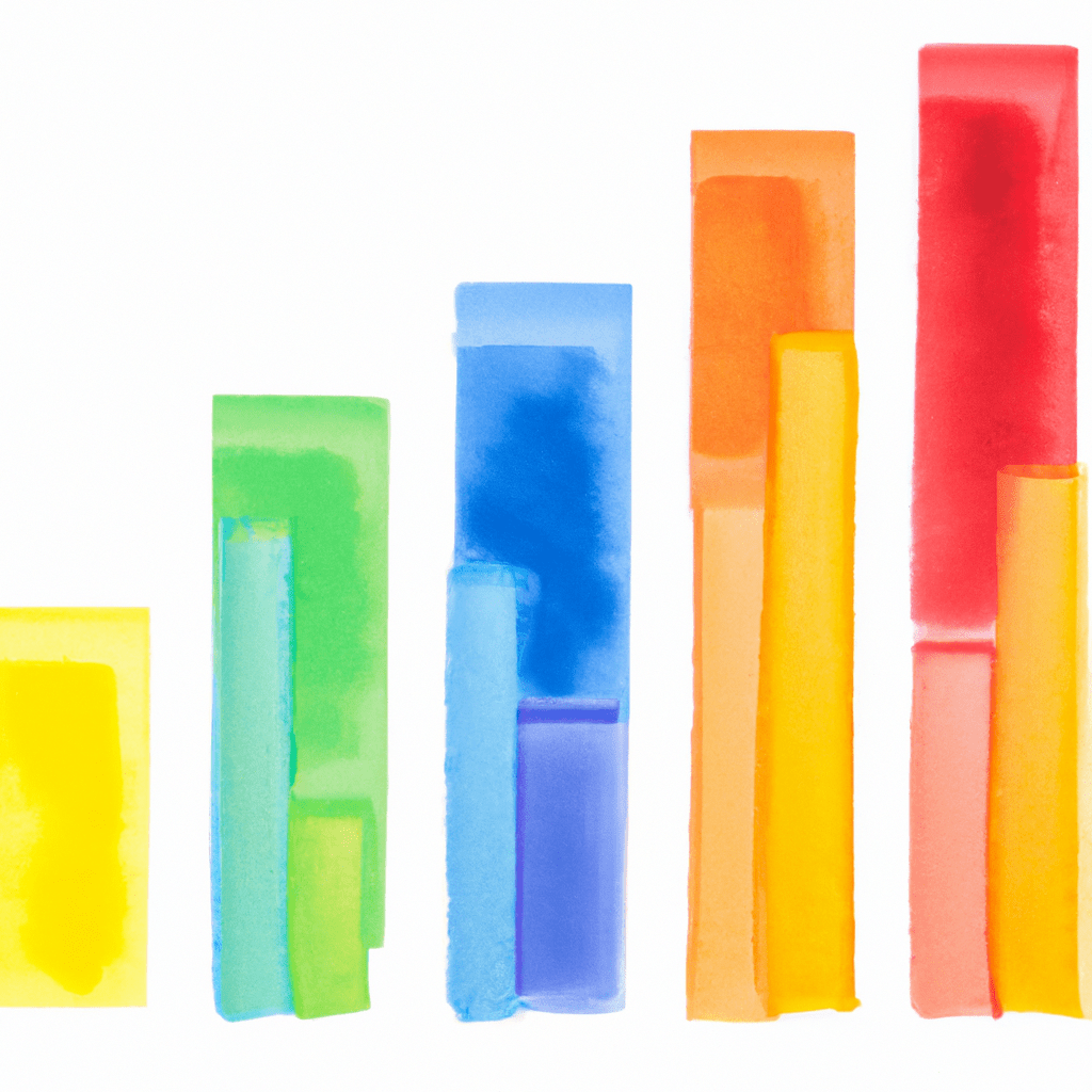 A colorful bar graph depicting various sector indices with each bar representing a different industry.