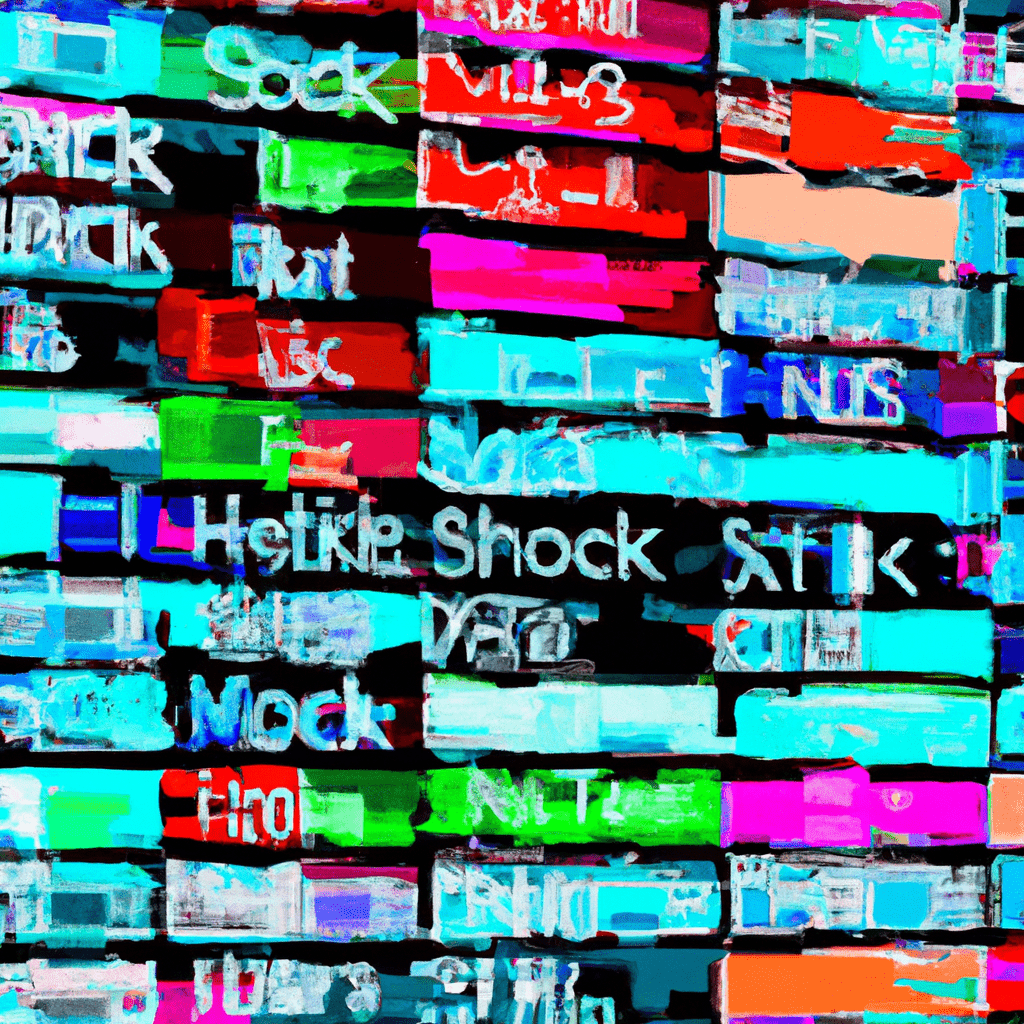 A colorful collage of stock market tickers representing various world stock indexes.
