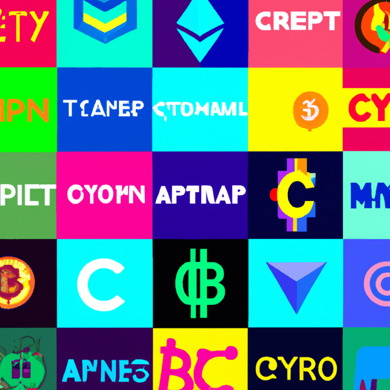 a colorful collage of various cryptocurr 1024x1024 14380562