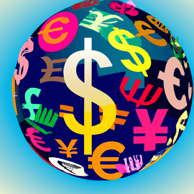 a colorful globe surrounded by currency 1024x1024 43231889