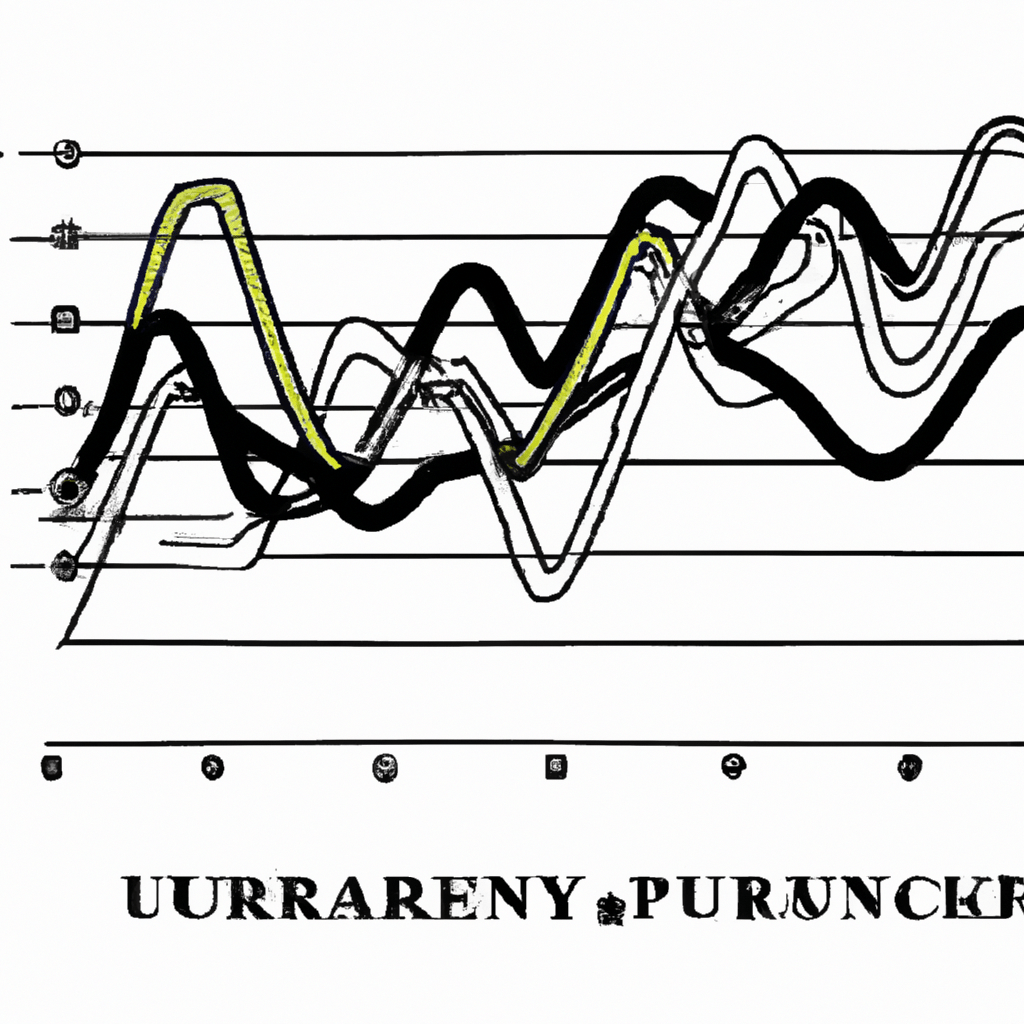 A colorful graph showing currency fluctuations.