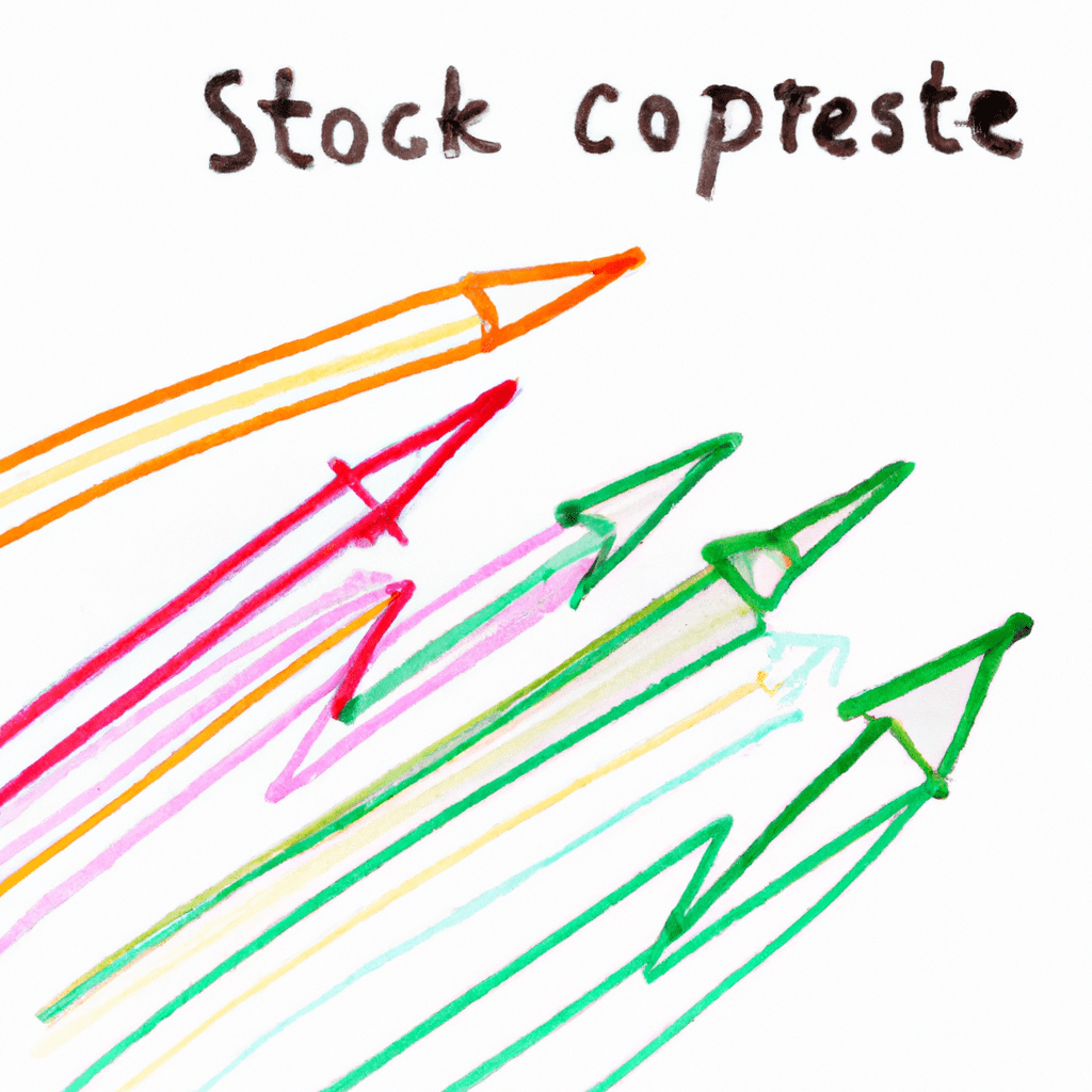 A colorful graph showing the correlation between stock prices and options contracts.