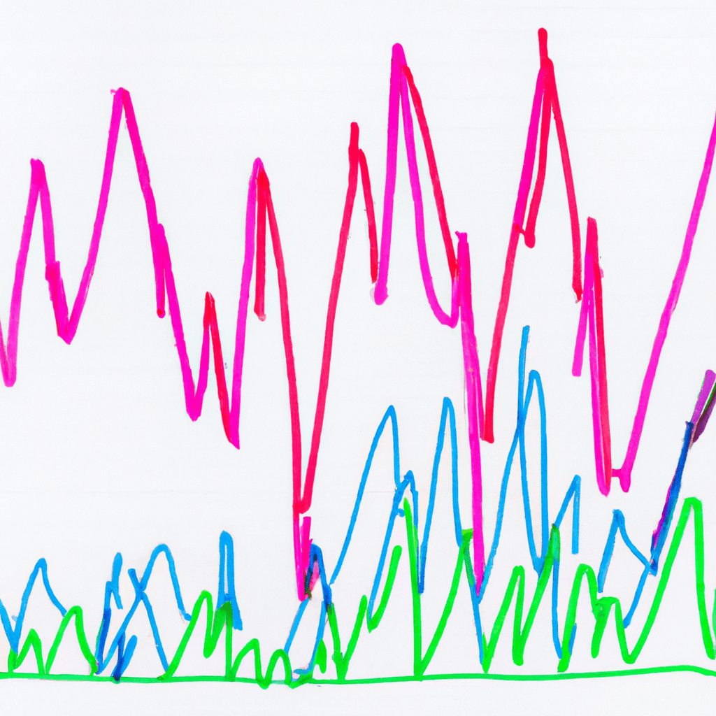 A colorful graph showing the fluctuating prices of various assets, representing the dynamic nature of futures options trading.