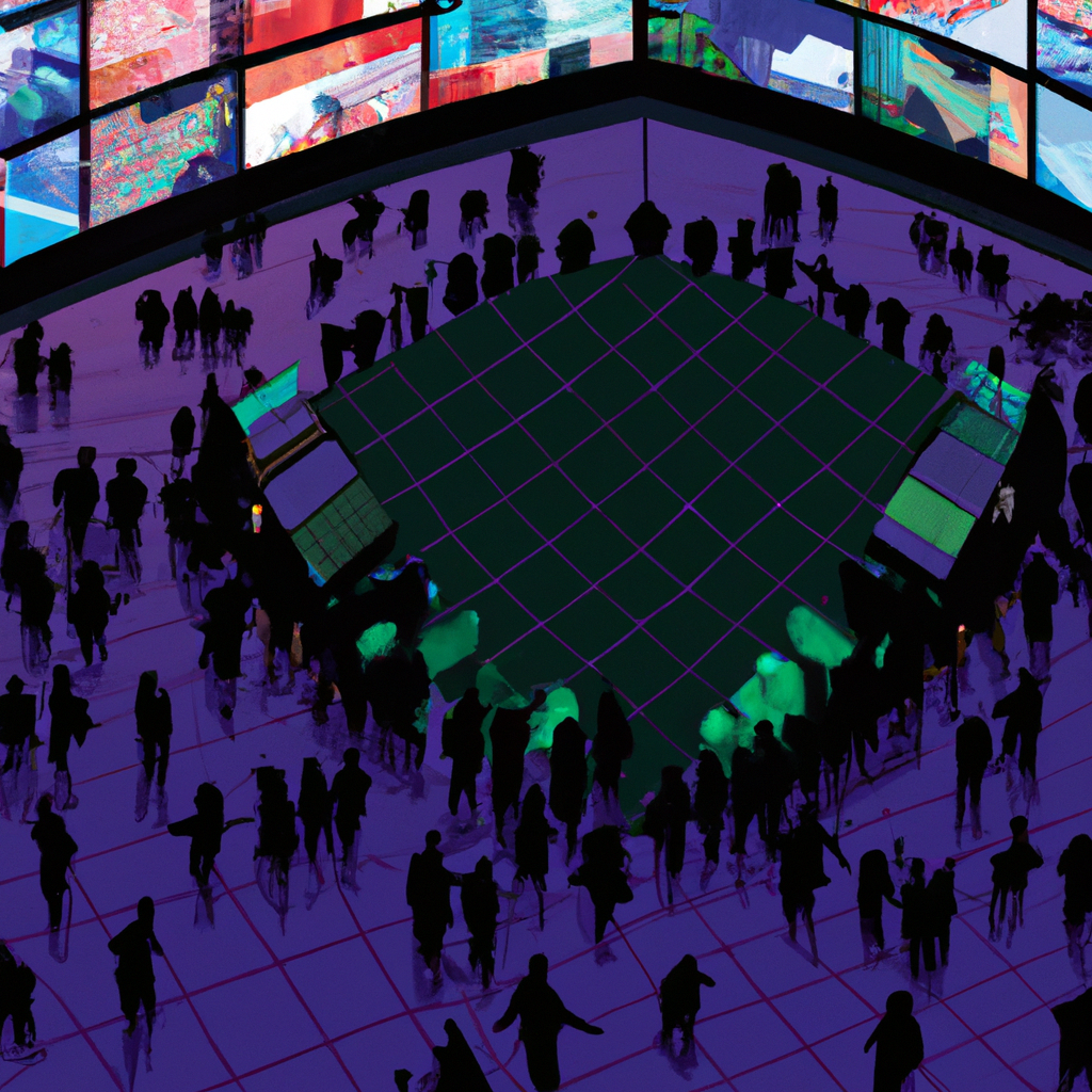 A colorful image of a stock exchange floor with traders engaging in futures contract trading, symbolizing the complexity and excitement of the financial derivatives market.
