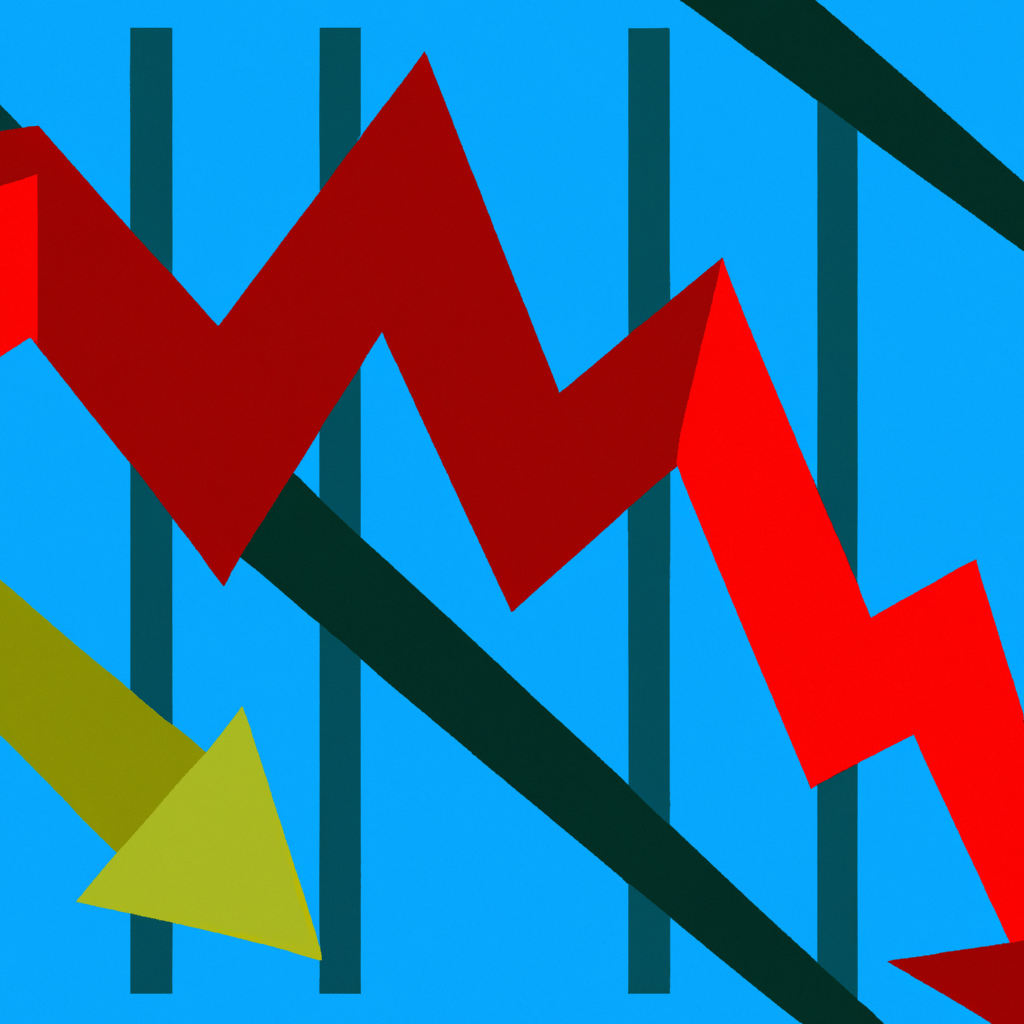 A colorful image of a stock market graph with arrows pointing up and down, symbolizing the opportunities and risks of futures and options trading.