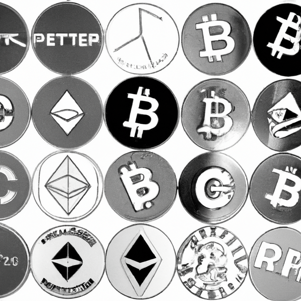 A colorful image of various cryptocurrencies.