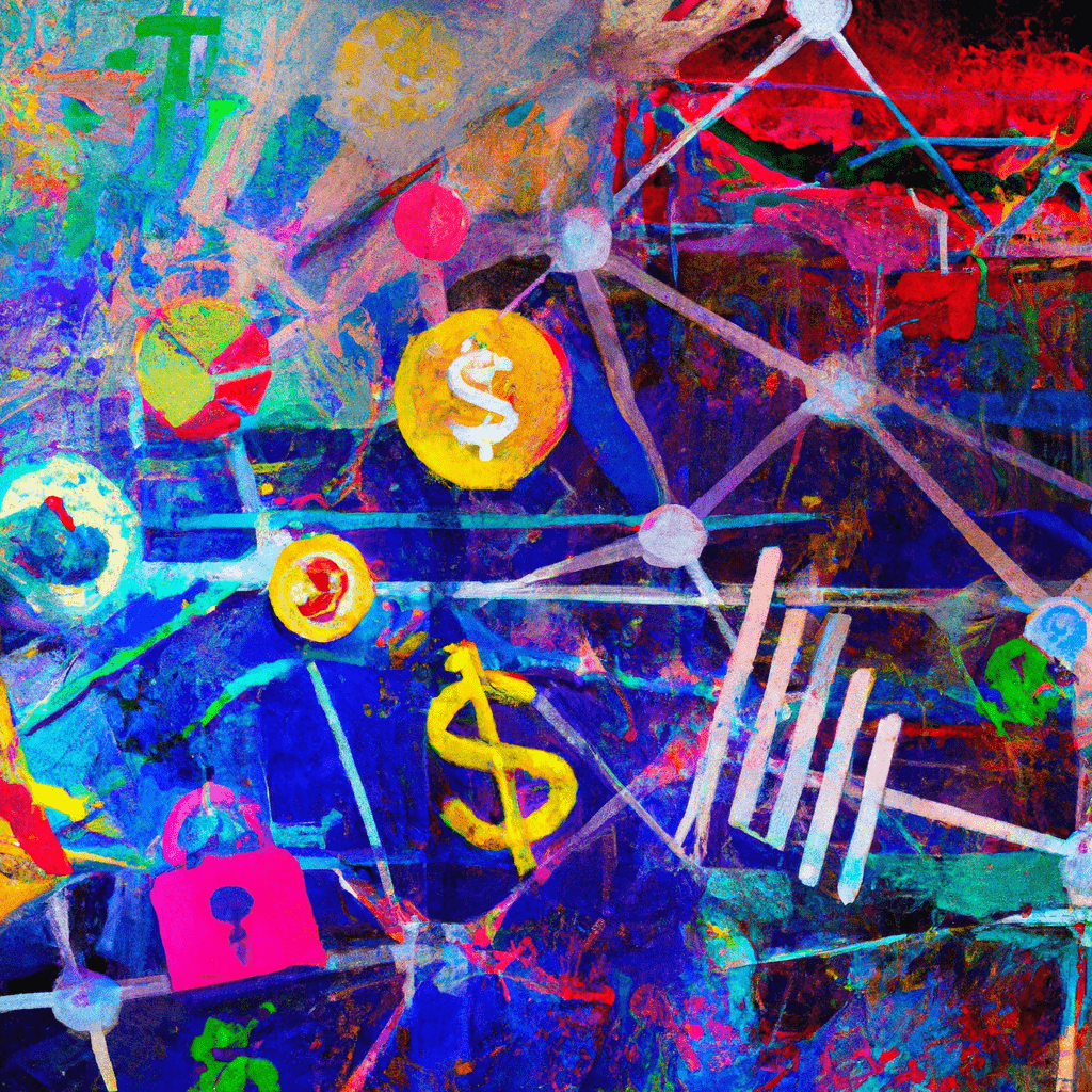 A colorful web of interconnected financial instruments.