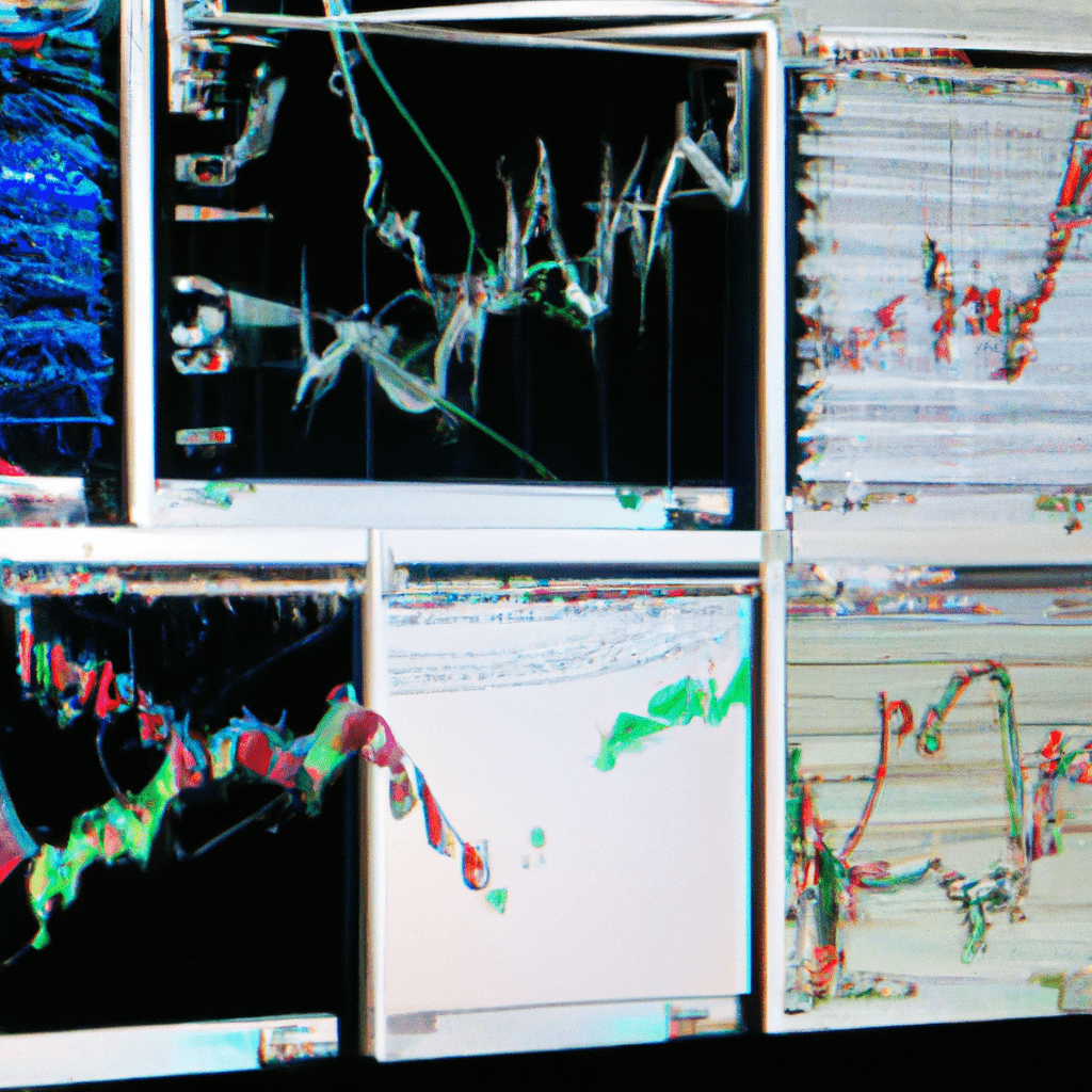 A computer screen showing real-time forex charts with multiple currency pairs.