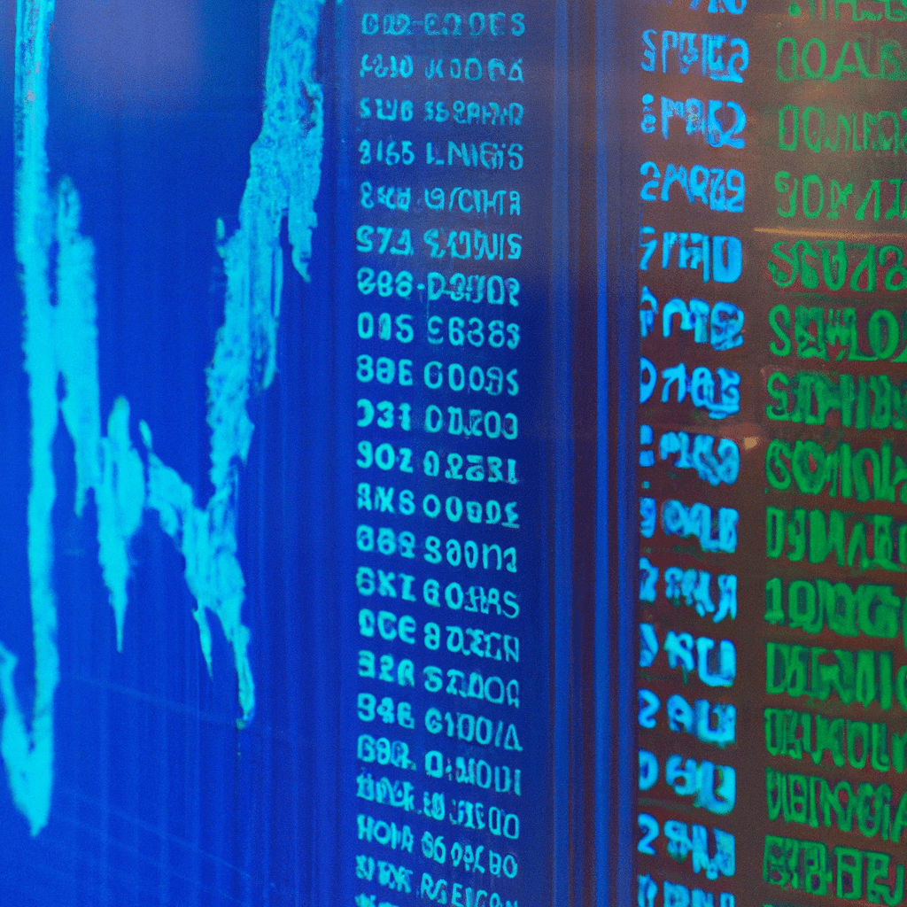 A digital screen displaying real-time currency movements and trading recommendations.