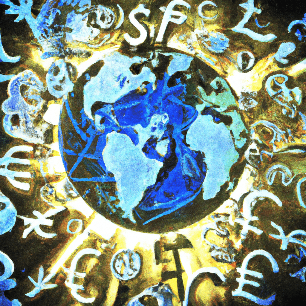 A globe surrounded by various currency symbols, representing the interconnectedness and influence of global currency markets.