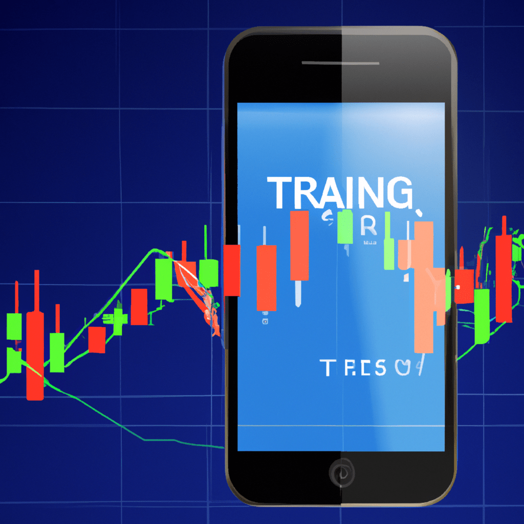 A mobile phone displaying real-time trading signals.