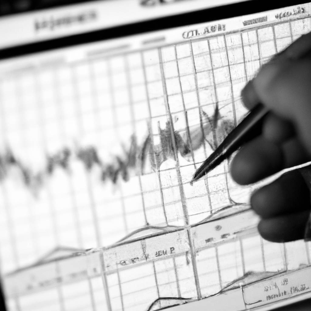 A person analyzing forex charts and indicators.