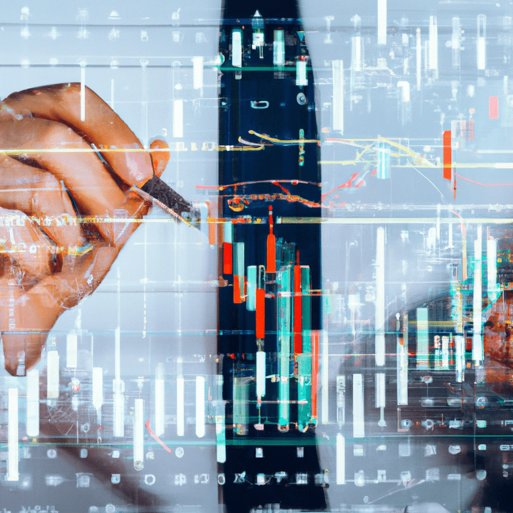 A person analyzing forex charts and indicators.