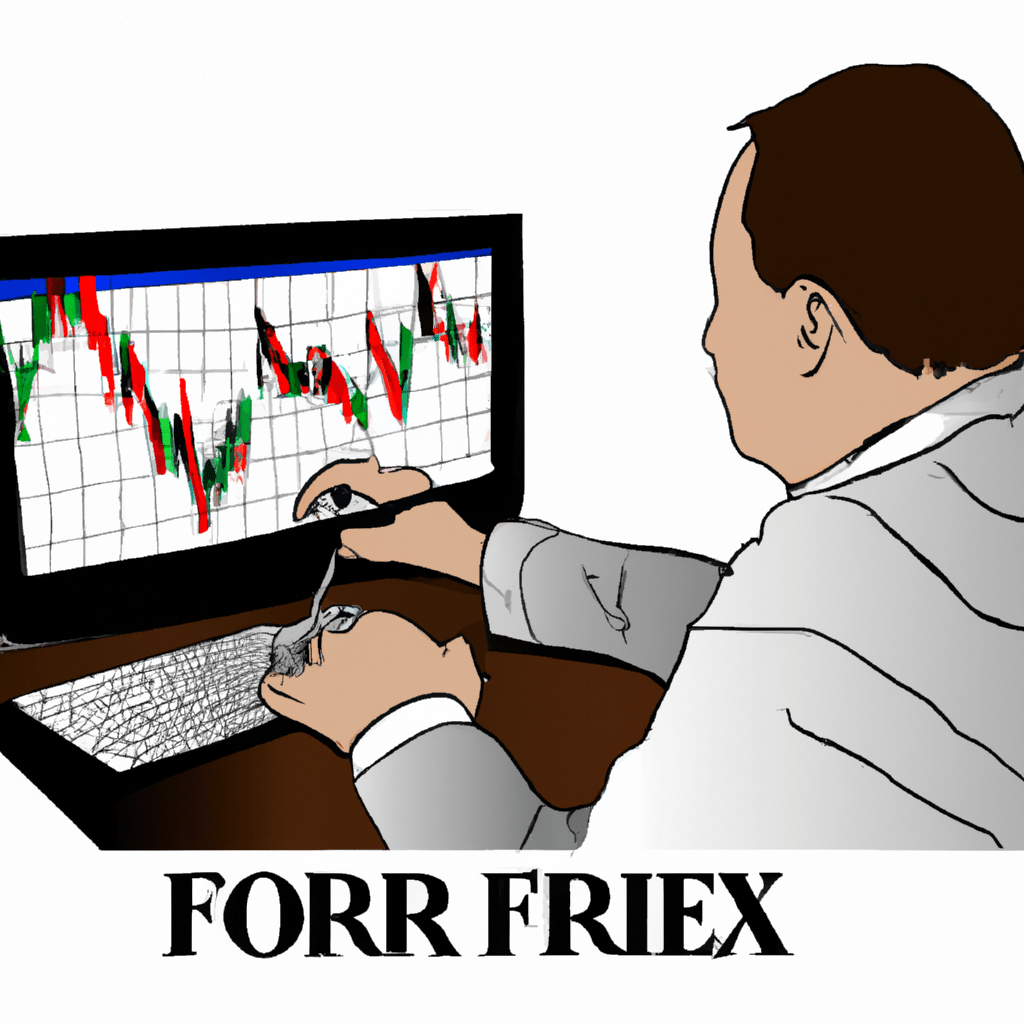 A person analyzing forex charts and signals.