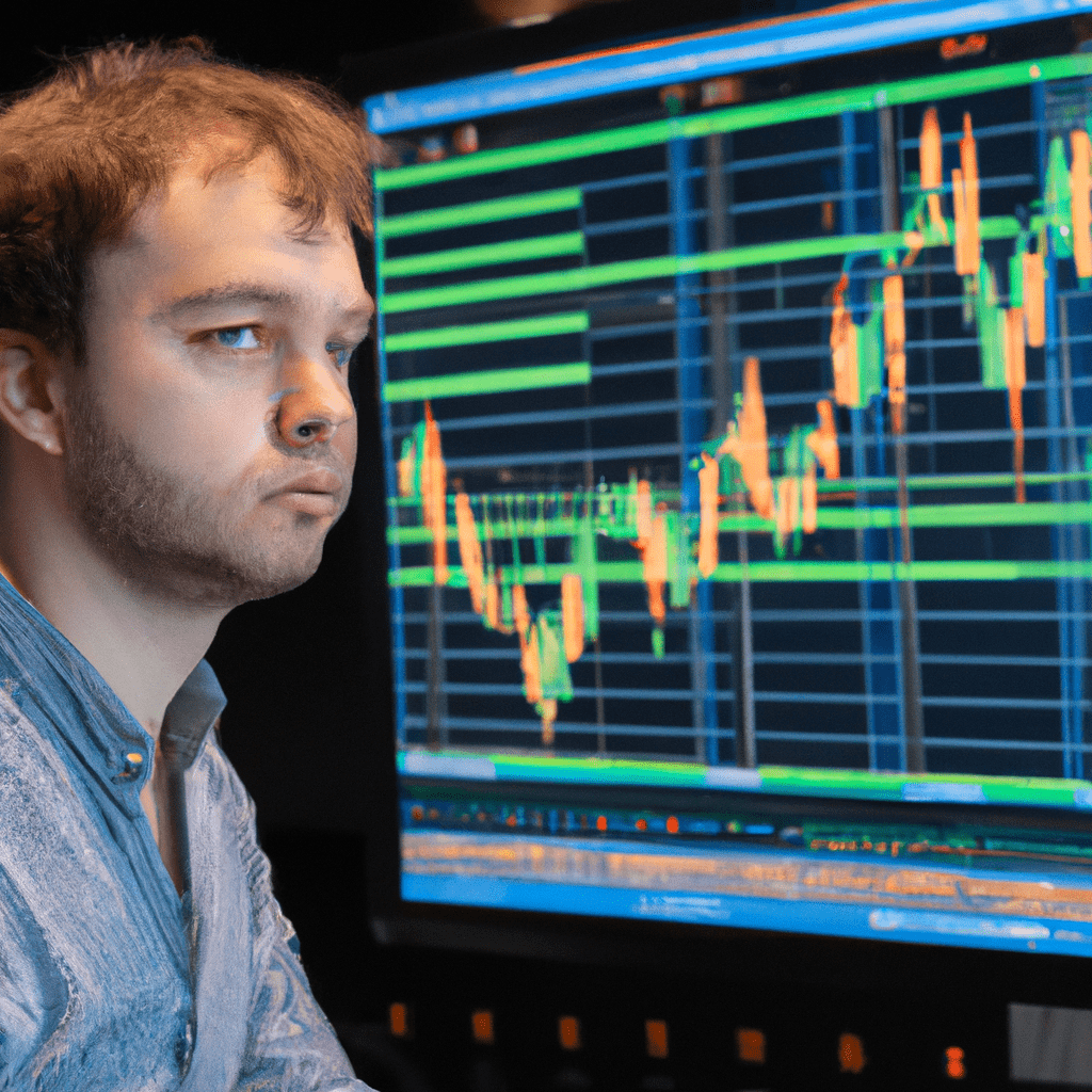 A person analyzing forex charts on a trading platform.