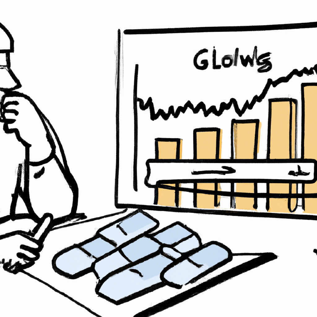 A person analyzing price charts and indicators for gold and silver futures.