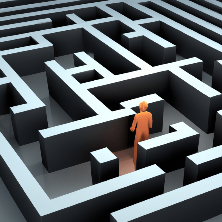 a person confidently navigating a maze a 1024x1024 1329015