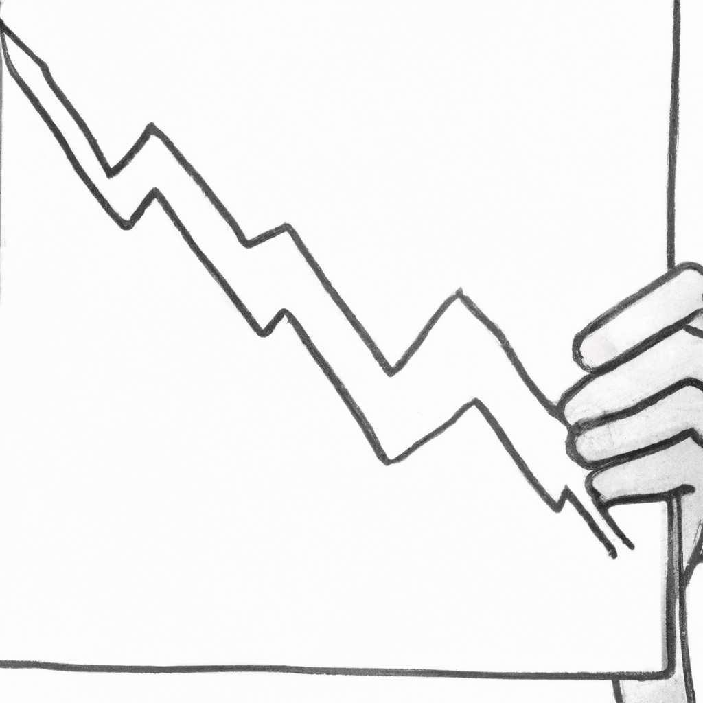 A person holding a stock chart.