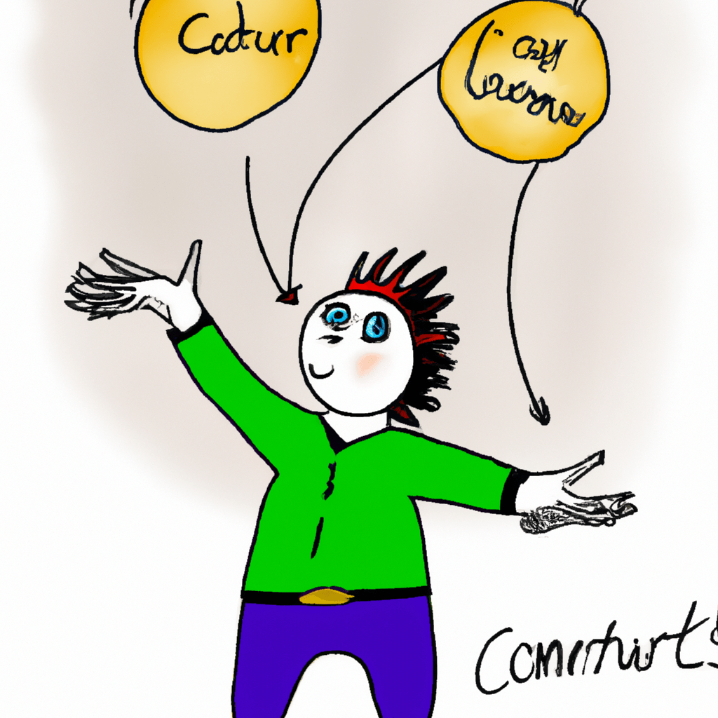 A person juggling colorful futures contracts.