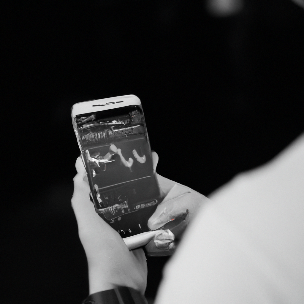 A person using a smartphone to receive real-time forex trading signals.