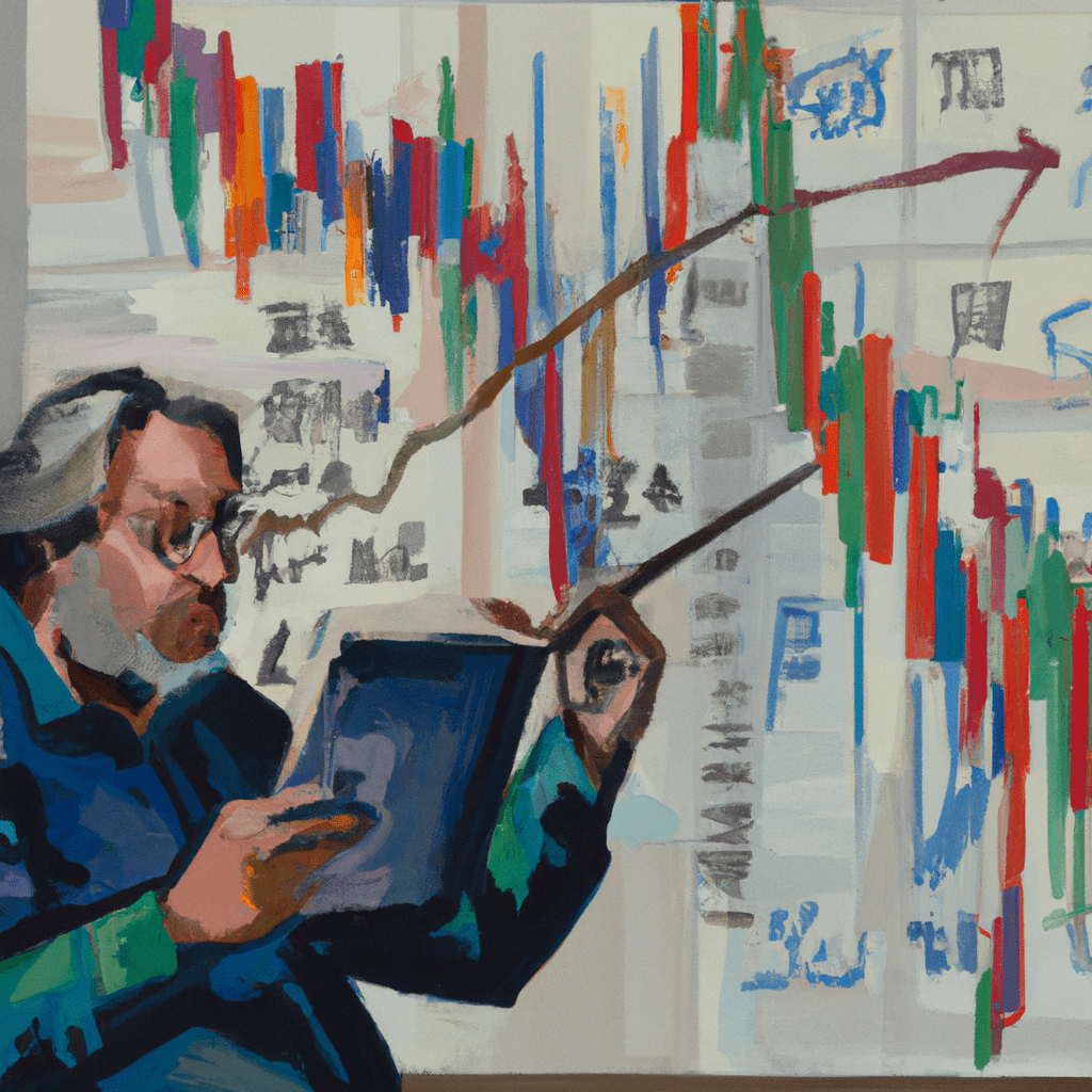 A trader analyzing forex charts and signals.