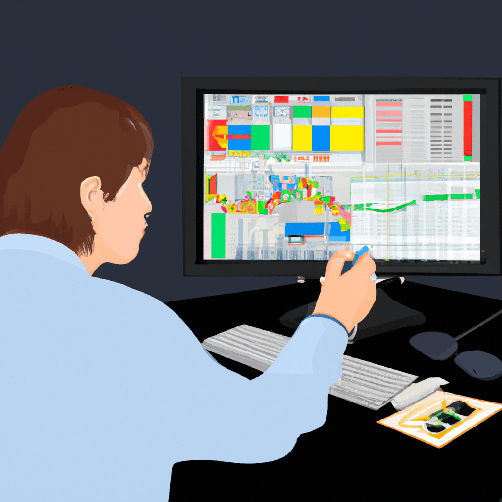 A trader analyzing forex charts with various technical analysis tools and forex tools on a computer screen.