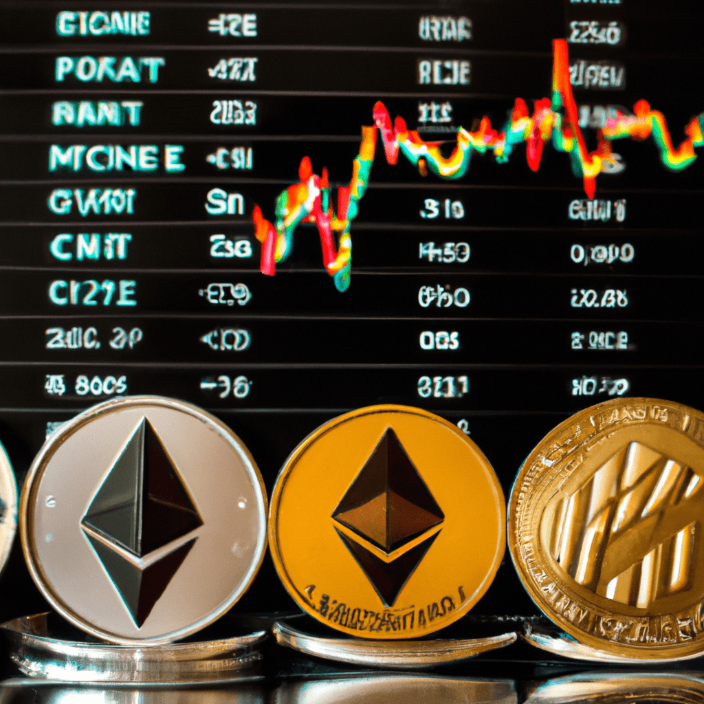 A visually appealing image showcasing Bitcoin, Ethereum, and various altcoins with trading charts and a secure cryptocurrency exchange platform in the background.