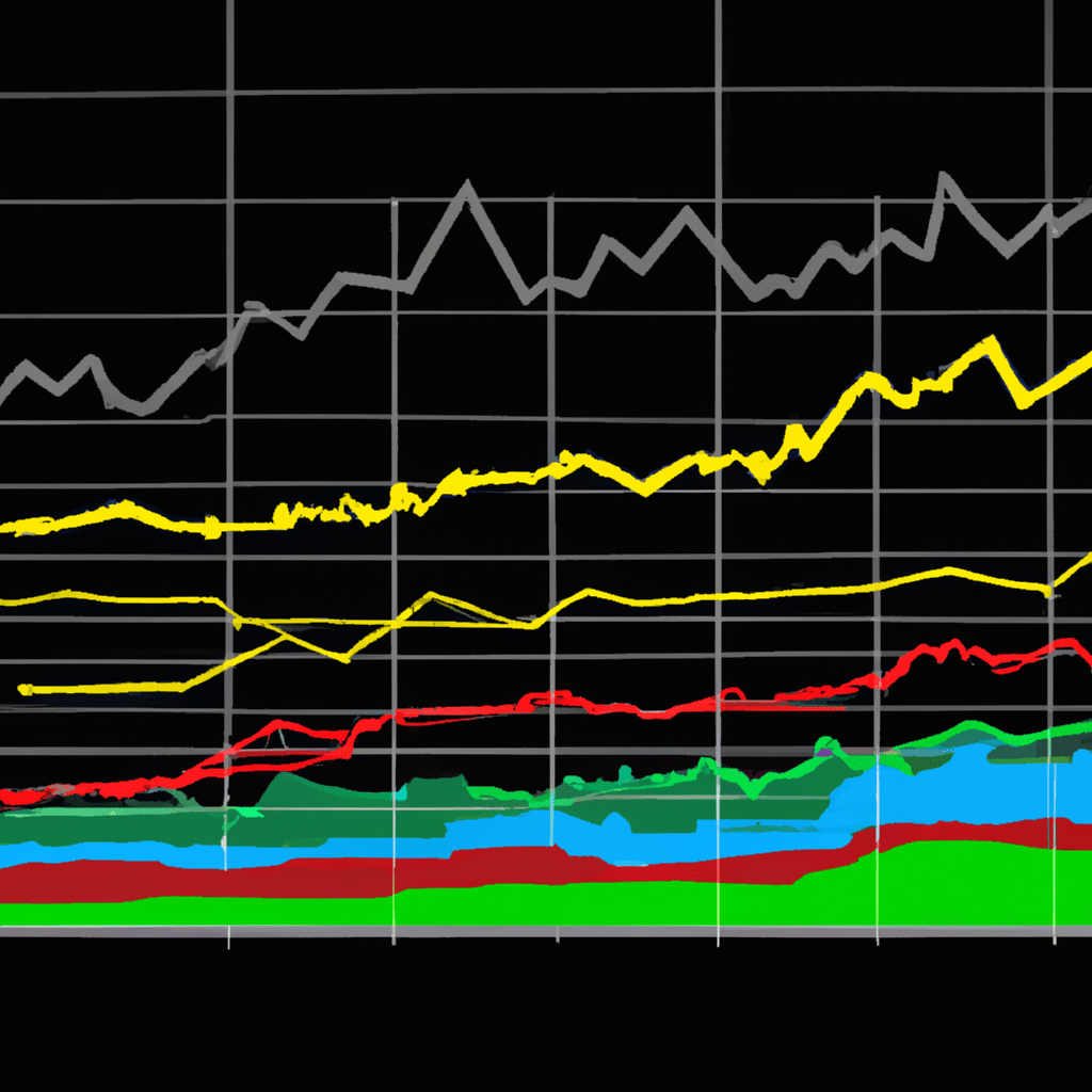 An image of a diverse stock market graph with various sectors labeled and color-coded.