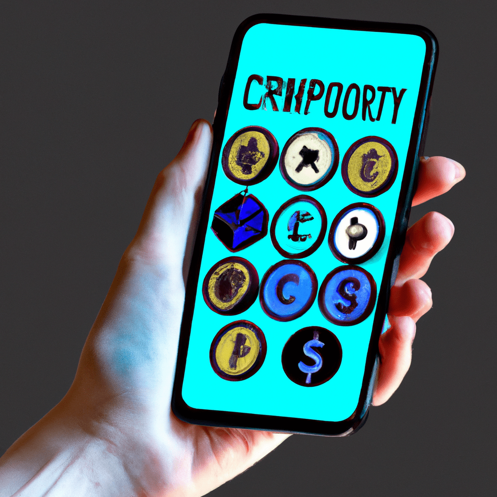 An image of a person holding a smartphone with various cryptocurrency logos on the screen, representing the accessibility and diversity of cryptocurrencies for beginners.