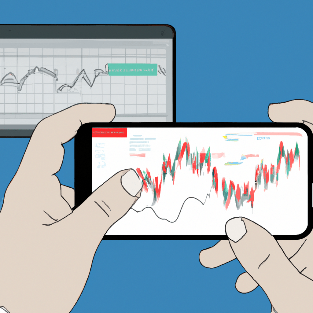An image of a person receiving real-time forex signals on their smartphone while analyzing market charts on their computer.